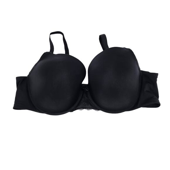 Torrid Curves Black Perfect T-Shirt Push-Up Padding Underwire Bra Size 44C - Picture 2 of 5